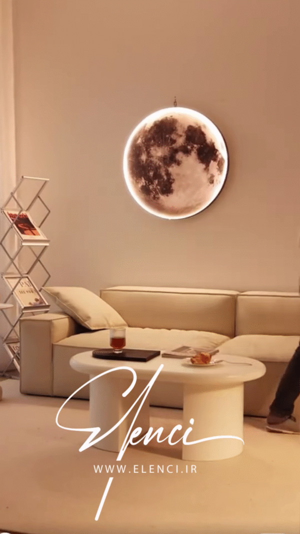 LED Full Moon Wall Light – Minimalist Lunar Glow Panel for Modern Interiors