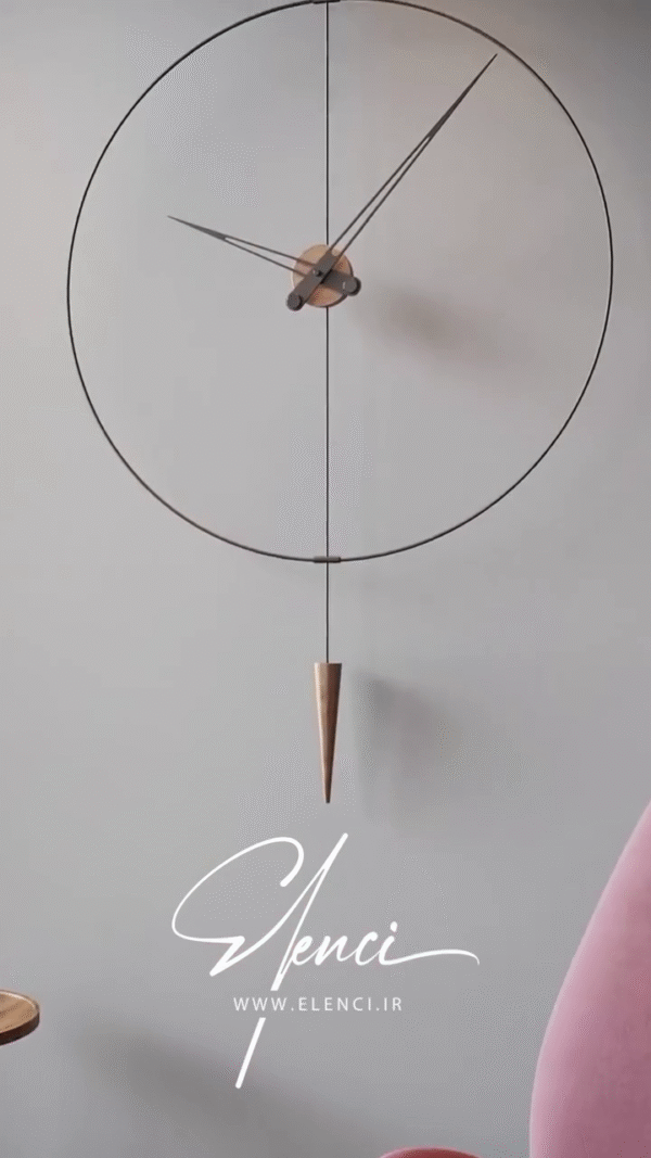 Invisible Frame Pendulum Wall Clock – Ultra-Minimalist Timepiece