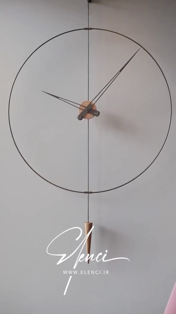 Invisible Frame Pendulum Wall Clock – Ultra-Minimalist Timepiece - Image 2