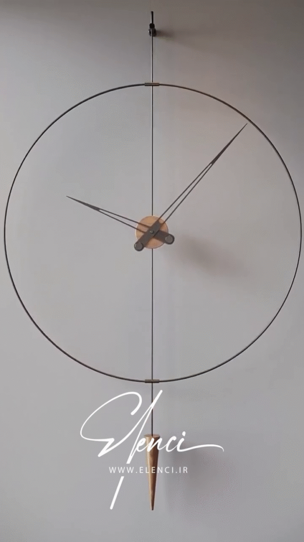 Invisible Frame Pendulum Wall Clock – Ultra-Minimalist Timepiece - Image 3