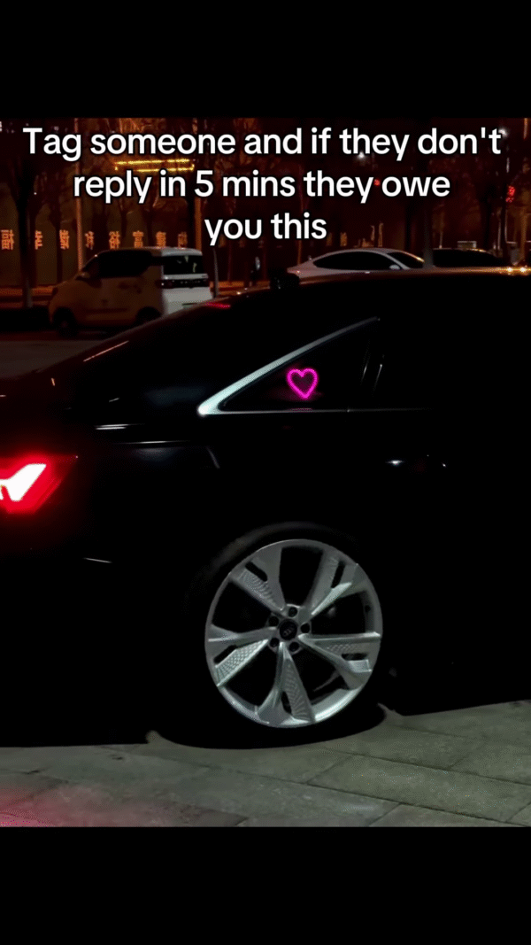 Neon Heart LED Steering Wheel Decor – Love Glow Edition - Image 2