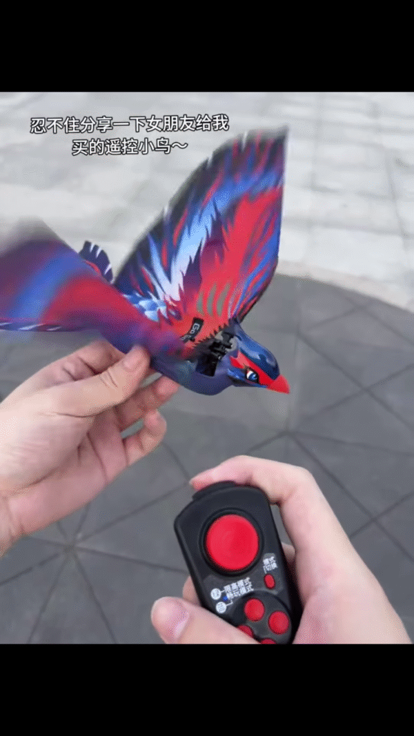 🕊️ Remote-Controlled Flapping Bird Toy – Realistic Flight Action with LED Light - Image 3