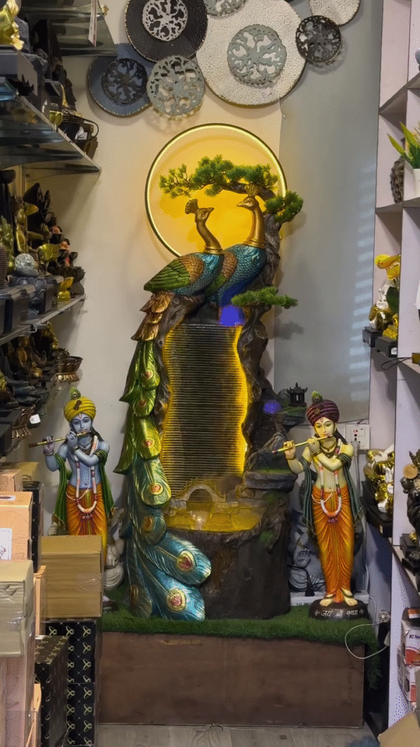 Elegant LED Peacock Water Fountain – Serenity Meets Splendor - Image 2