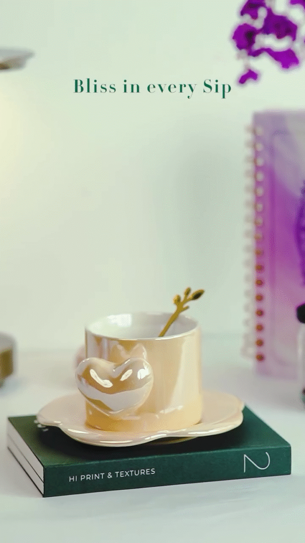 Elegant Ceramic Coffee Cup with Handle – Matte Finish