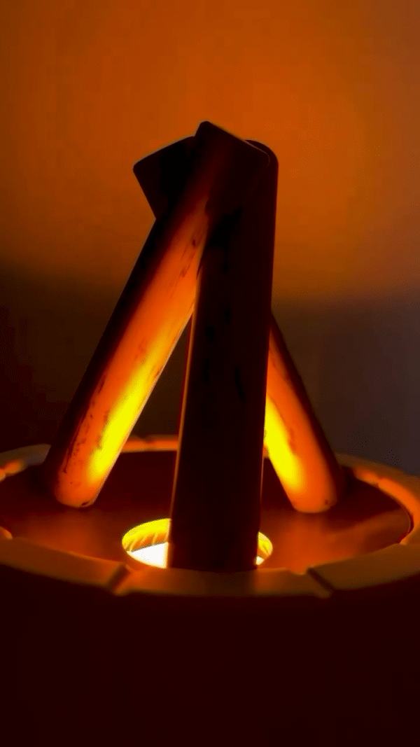 Vintage Flame Aroma Diffuser & Humidifier Lamp - Image 2