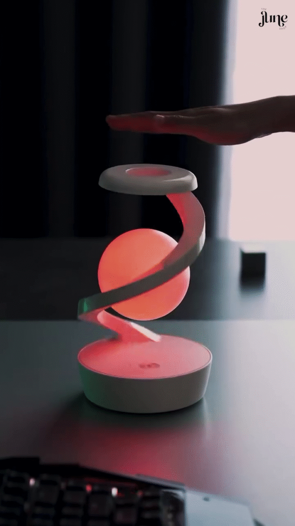 Futuristic Spiral Touchless Desk Lamp – Motion Sensor | Smart Modern Lighting - Image 2