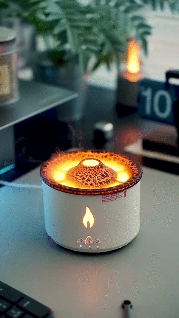 Volcano Flame Aromatherapy Diffuser & Humidifier - Image 2