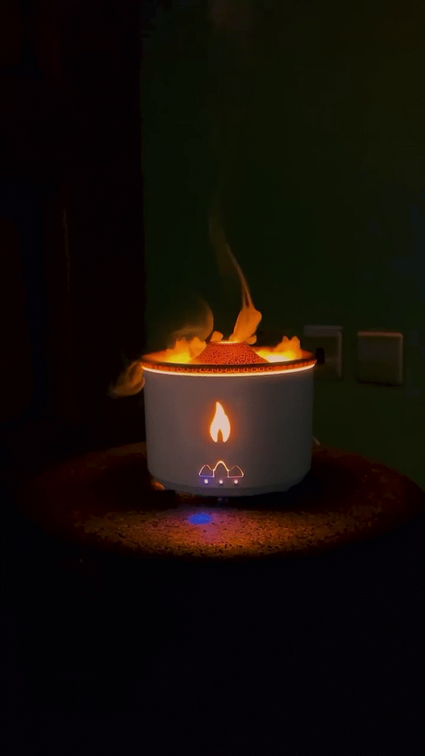 Volcano Flame Aromatherapy Diffuser & Humidifier - Image 3