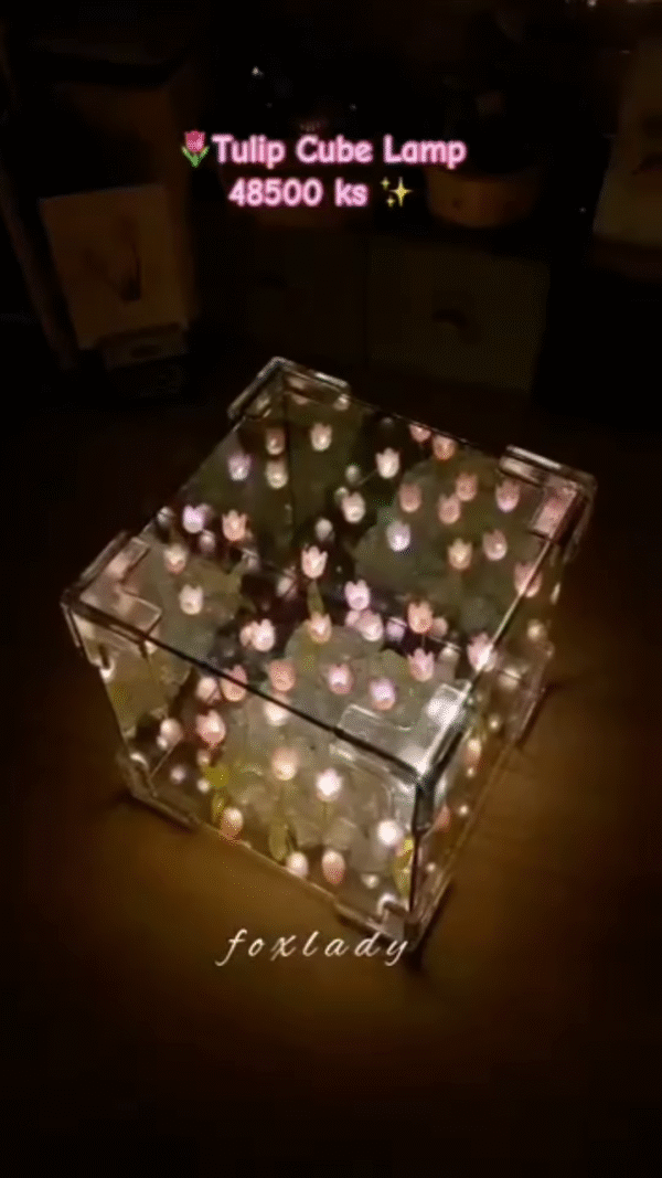 🌷 Tulip Cube LED Lamp - Image 4