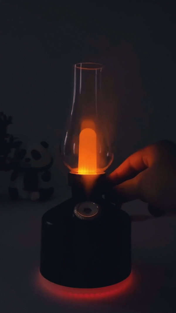 Retro Kerosene Lamp-Shaped LED Humidifier - Image 2