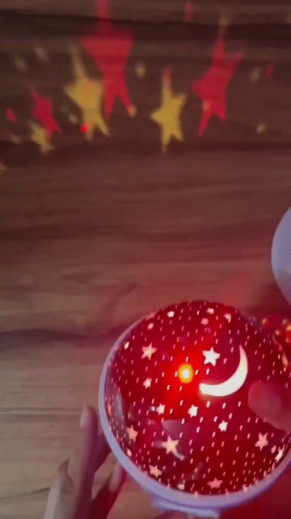 Rotating Star Projector Night Light – Multi-Color Galaxy Lamp - Image 3