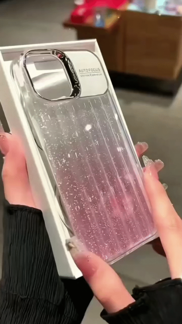 Glitter Gradient Shockproof iPhone Case with Autofocus Lens Protection - Image 3