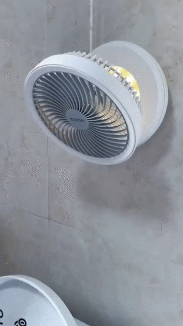 BreezeFix Wall-Mount Turbo Fan with LED Backlight