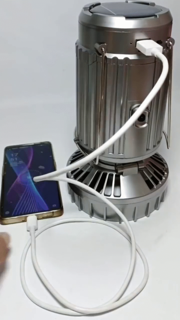 Multifunctional Jet Turbine Style Portable Fan with Compass & USB Charging - Image 3