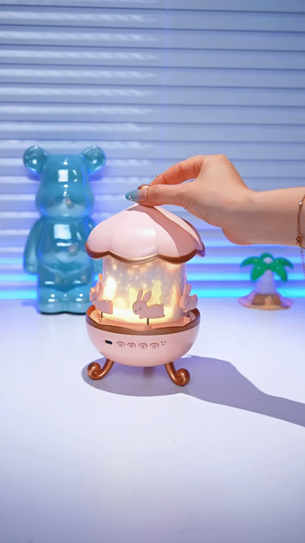 🎠 Bunny Carousel Night Lamp