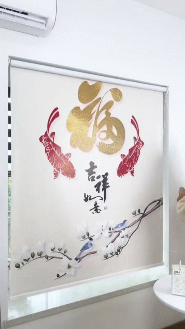 Elegant Scenic Roller Blind – Nature-Inspired Window Art - Image 3