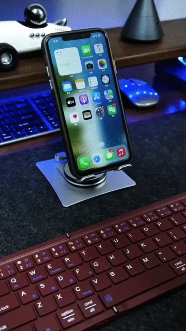 Foldable Bluetooth Keyboard with Numeric Keypad – Ultra-Portable & Stylish Typing Solution - Image 2