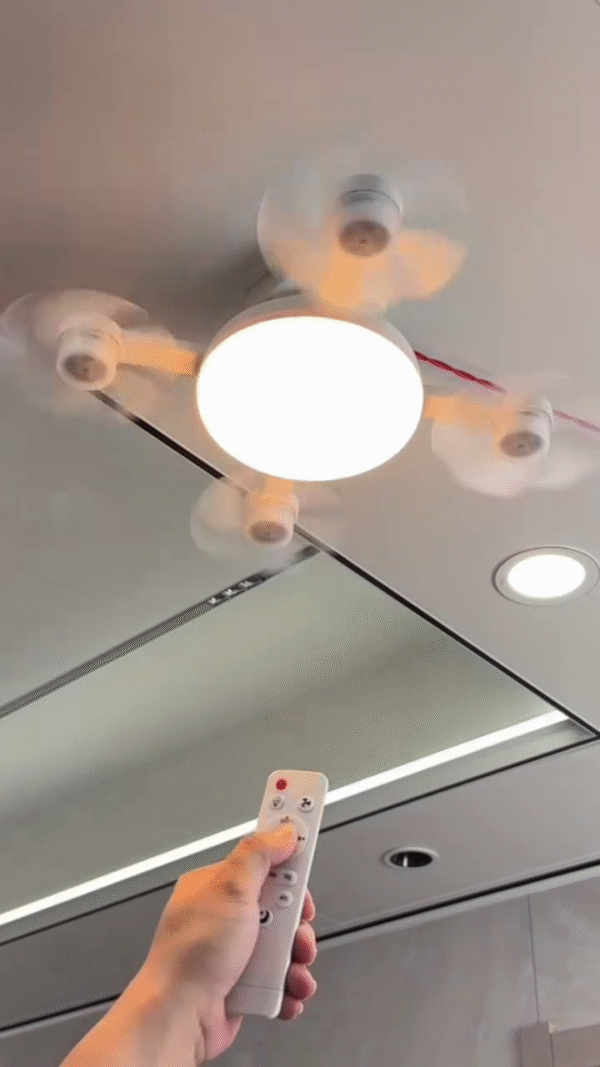 Remote-Controlled LED Ceiling Fan Light - Image 2