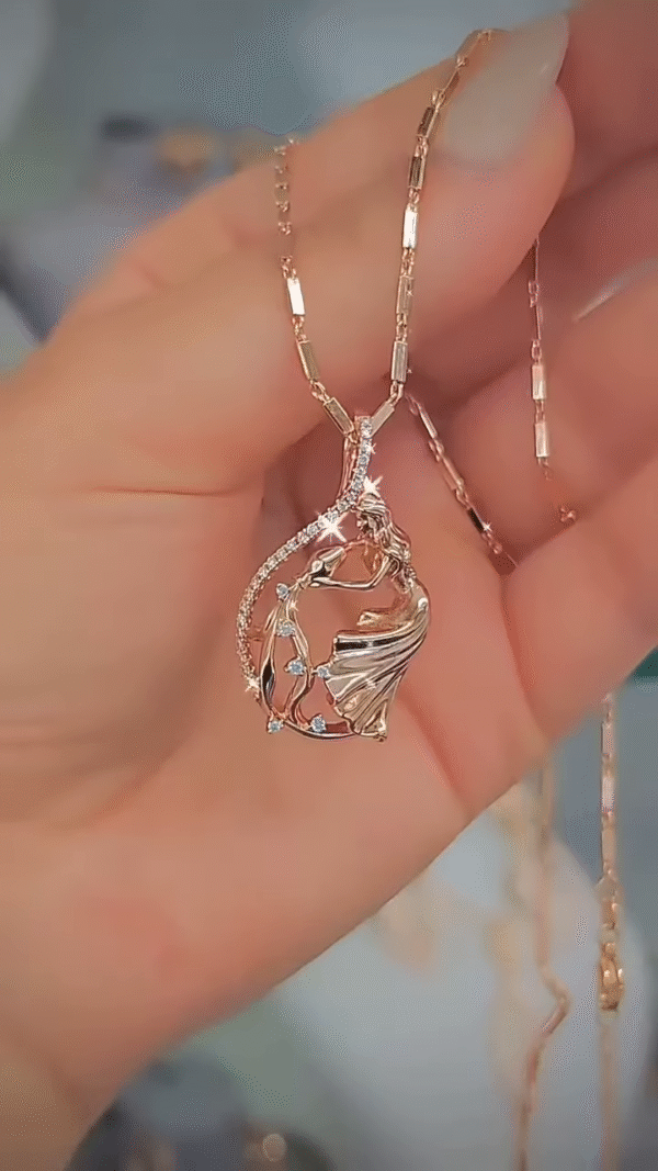 Heart-Shaped Mother-of-Pearl Pendant Necklace - Image 6