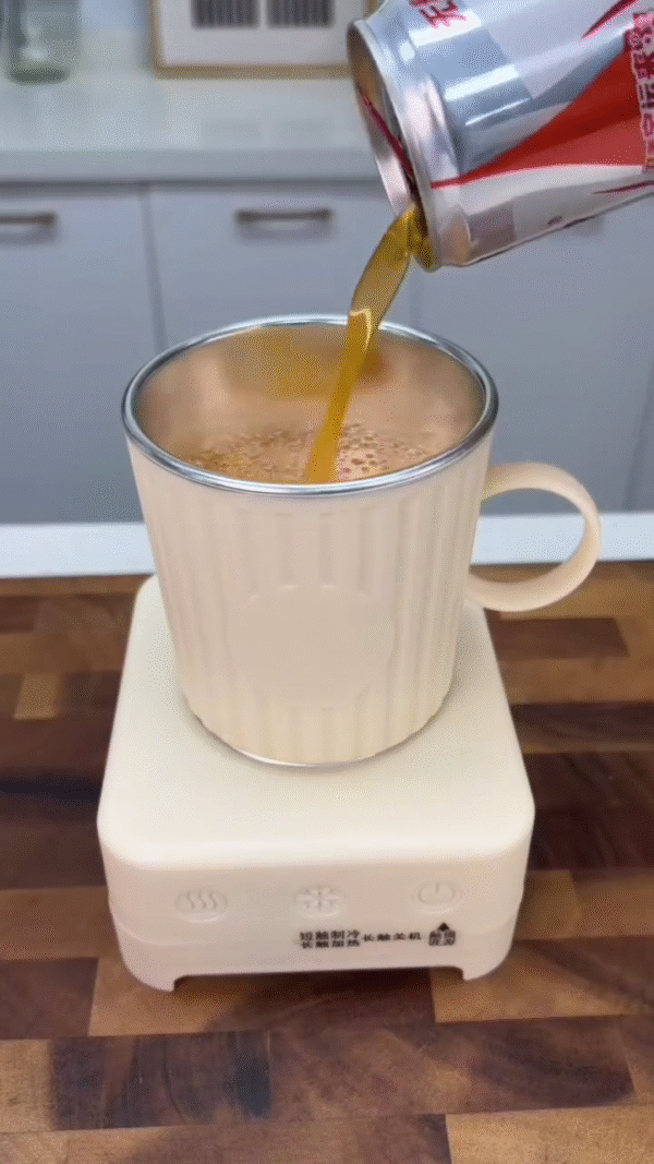 2-in-1 Desktop Beverage Warmer & Cooler ? Instant Temperature Control for Your Favorite Drinks