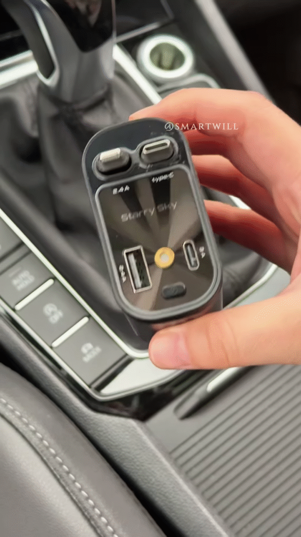 Multi-Port Smart Car Charger with Digital Display (Fast Charging Edition) - Image 3