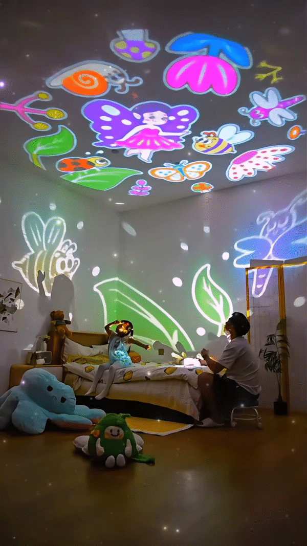 Rotating Carousel Night Light Projector for Kids ? Soothing Starry Sky Lamp - Image 2