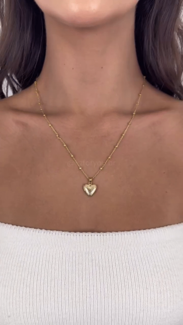 Solid Heart Pendant Necklace - Image 5