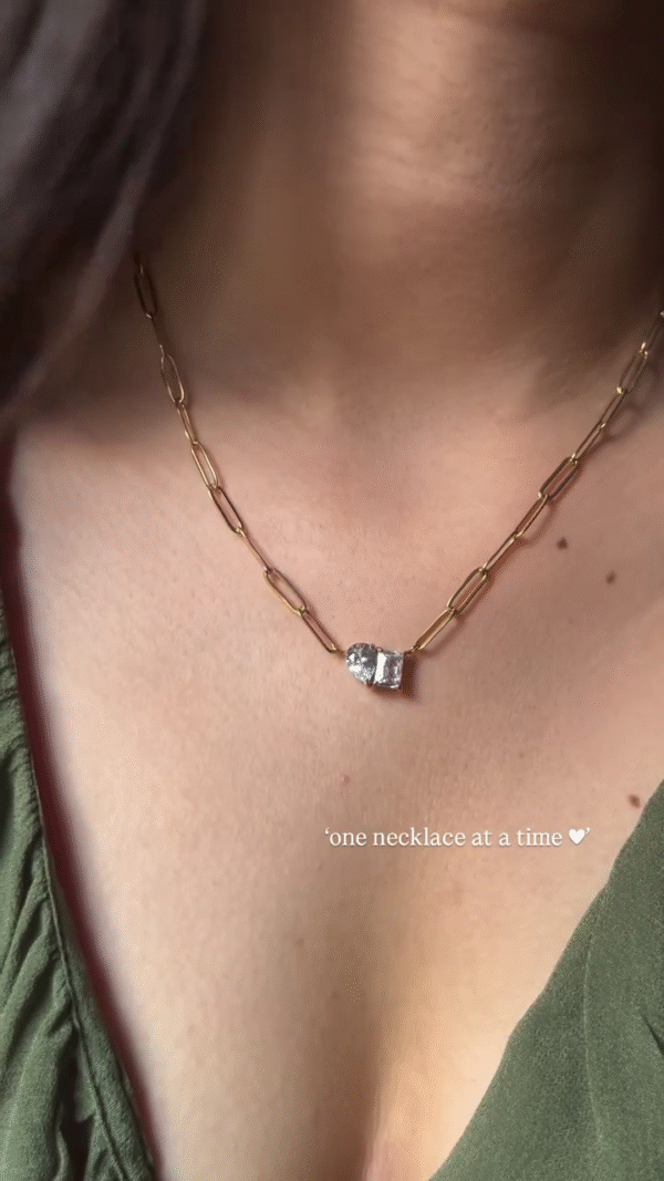 Delicate Disc Drop Necklace - Image 4