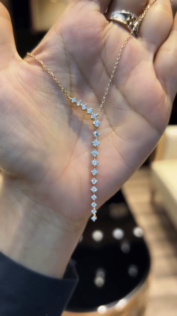 Cascading Starburst Drop Necklace