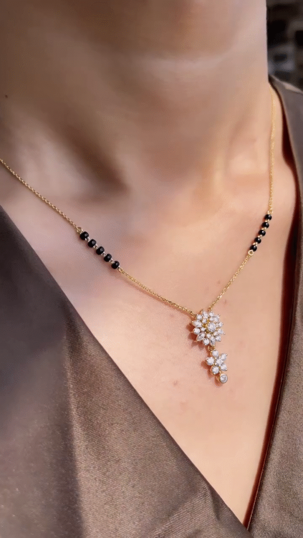 Floral Radiance Mangalsutra Necklace