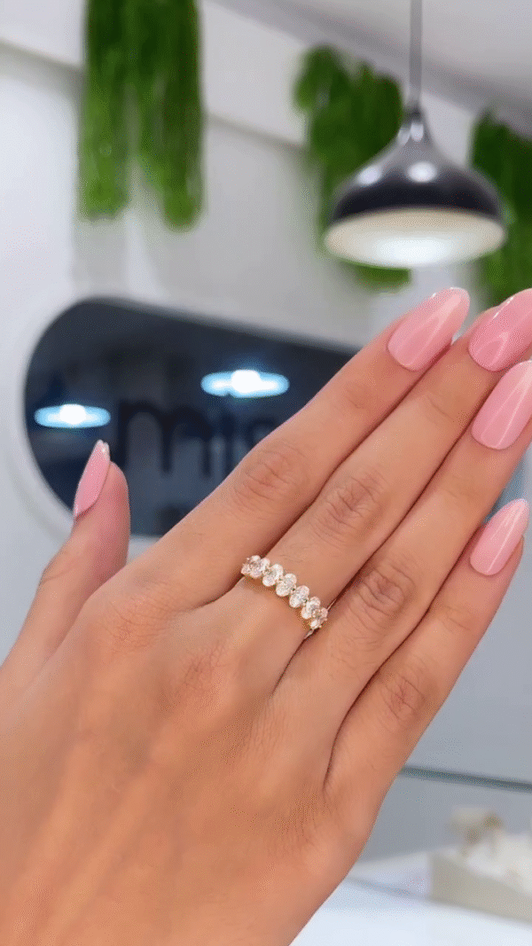 Elegant Oval Eternity Band - Image 2