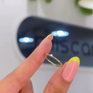 Minimalist Solitaire Accent Ring with Ultra-Thin Band